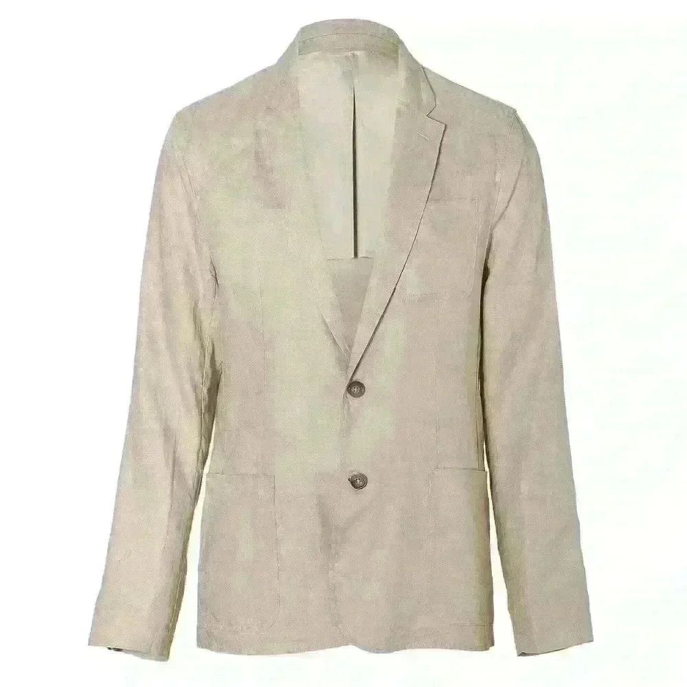 Michael Kors Mens Classic Fit Stretch Linen Blazer